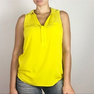 Old Navy | Yellow Front Pocket Sleeveless Blouse S
